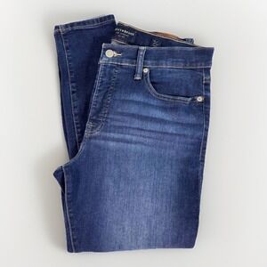 Lucky Brand Mid Rise Ava Skinny Jeans Womens 12/31 Blue Whiskered Denim Stretch